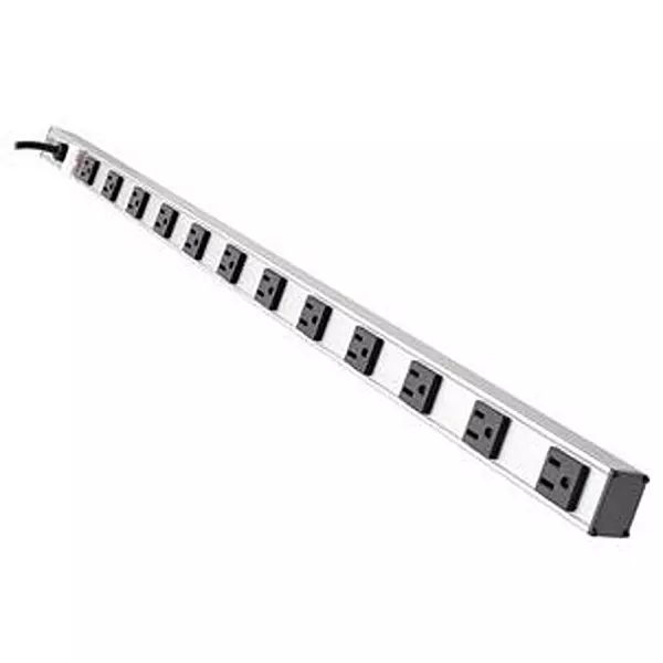 EATON TRIPP LITE Power Outlet, 12Way, 36In, Black, Ps3612