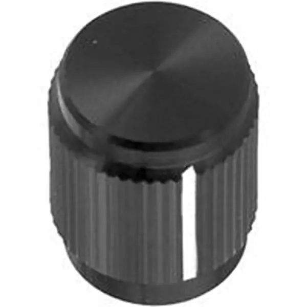 ALCOSWITCH - TE CONNECTIVITY Straight Knurled Knob W/ Line Ind 6.38Mm, Kn500B1/4