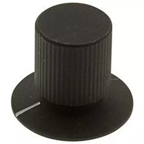 ALCOSWITCH - TE CONNECTIVITY Straight Knurled Knob With Ind, 6.38Mm, Kfs600B1/4