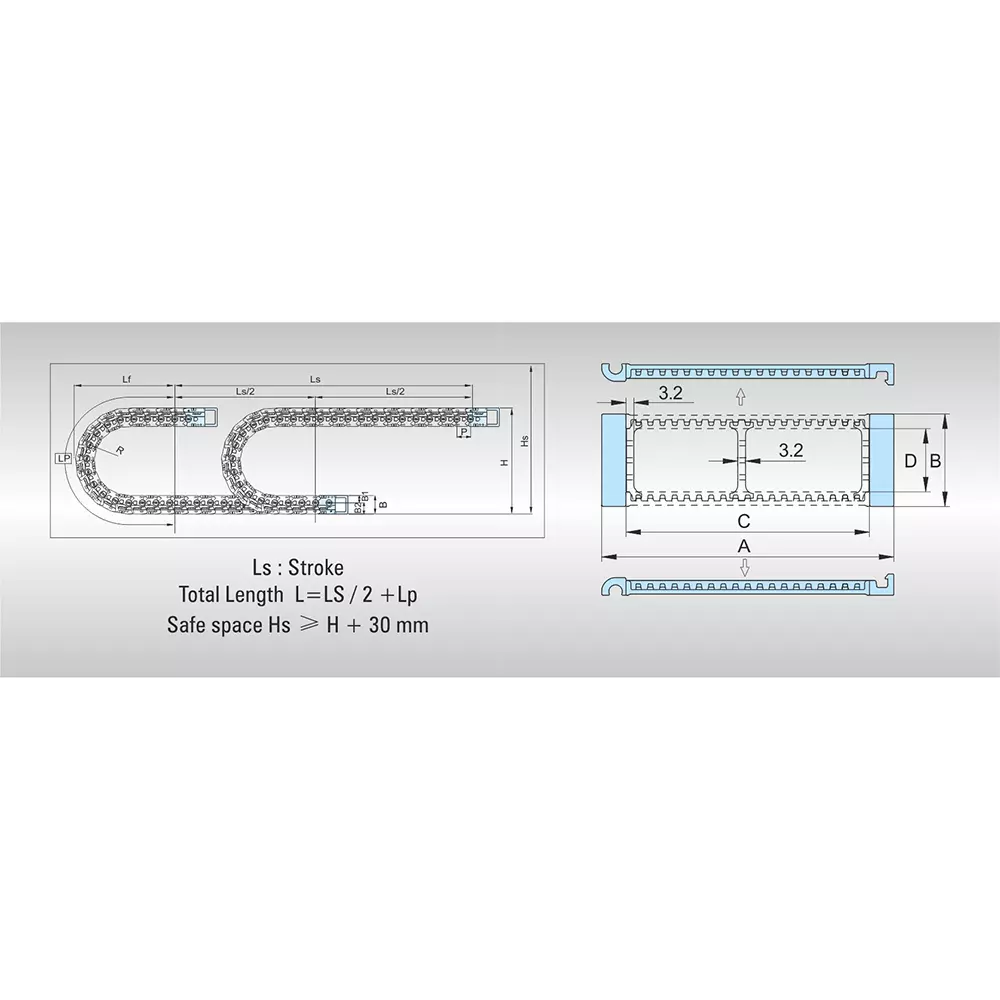 controlwell-cable-drag-sabin-n-type-chain-both-side-open-75-mm-inner-width-190-mm-bending-radius-nsb035n075r190