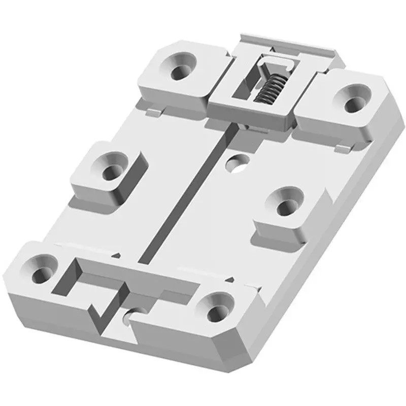 TAKACHI Low-Cost Din Rail Mounting Plate Pc/Abs (Ul94 V-0 Main Component) Material Off-White/Grain Color, DRP5-6W