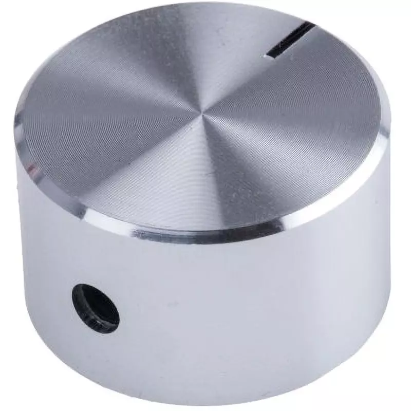 RS PRO Volume Adjustment Knob Aluminum Silver ,499-949