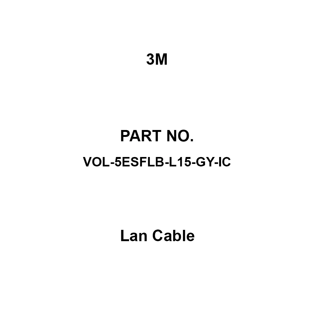 3M Lan Cable 8 Pole, VOL-5ESFLB-L15-GY-IC