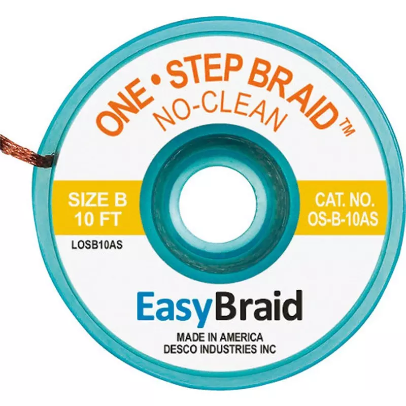 DESCO Solder Blotting Wire One Step Compatible with lead-free solder Spec, OS-B-10AS (Pack of 25)