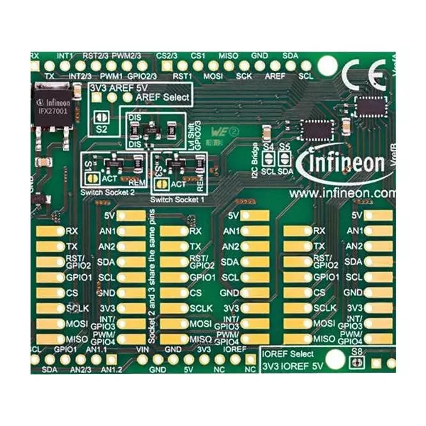 Infineon MY IOT ADAPTER BRD, ARDUINO DEVELOPMENT, MYIOTADAPTERTOBO1
