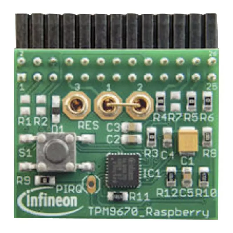 Infineon IRIDIUM ADD-ON BOARD, RASPBERRY PI, IRID9670TPM20LINUXTOBO1