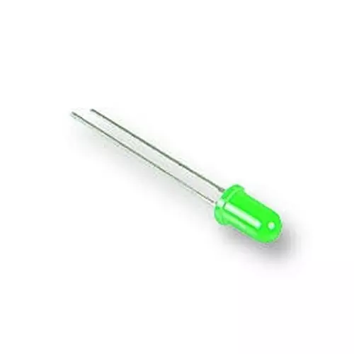 BROADCOM LED, 3MM, GREEN, 22MCD, 565NM, HLMP-1521 (Pack of 5 Pcs)