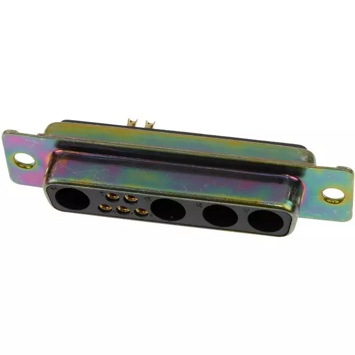 ITT CANNON Combination Layout D Sub Connectors CONNECTOR, D SUB COMBO, RECEPTACLE, 9 POSITION, 9W4, DBMM9W4S
