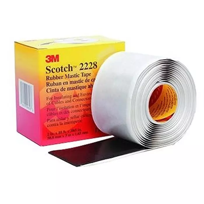 3M TAPE, INSULATION, BLACK, 51MMX3.05M, 2228-2X10FT
