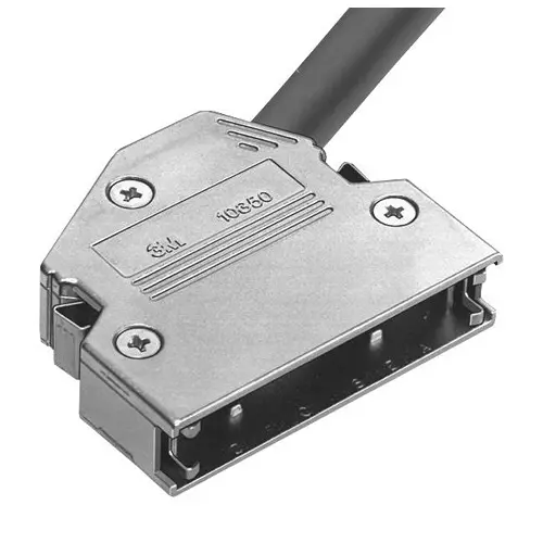 3M MDR BACKSHELL, 50POS, 60DEG, ZINC, 10350-C500-00