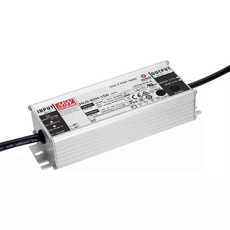 Mean Well LED DRIVER PSU, AC-DC, 36V, 1.7A, HLG-60H-36A