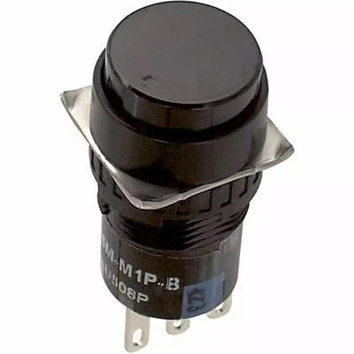 IDEC SWITCH, INDUSTRIAL PUSHBUTTON, 18MM, AB6M-M1P-B