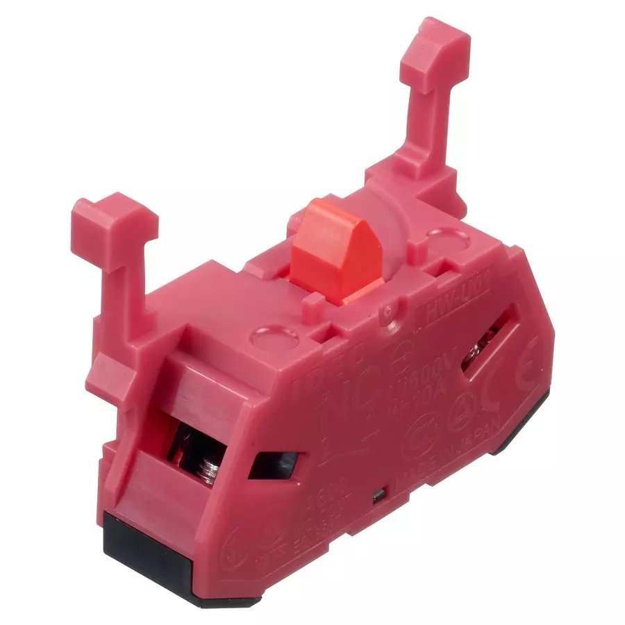 IDEC CONTACT BLOCK, 1 POLE, 10A, 600VAC, HW-U01