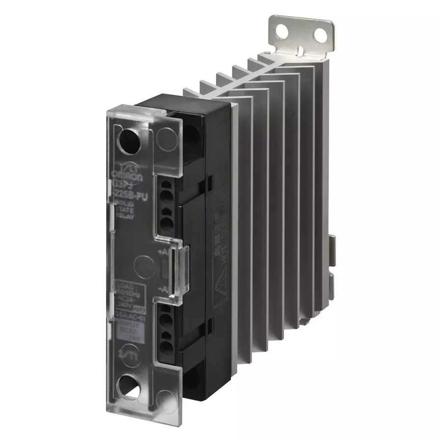 OMRON INDUSTRIAL AUTOMATION SSR, 19-264VAC, 25A, DINRAIL, G3PJ-225B-PU DC12-24