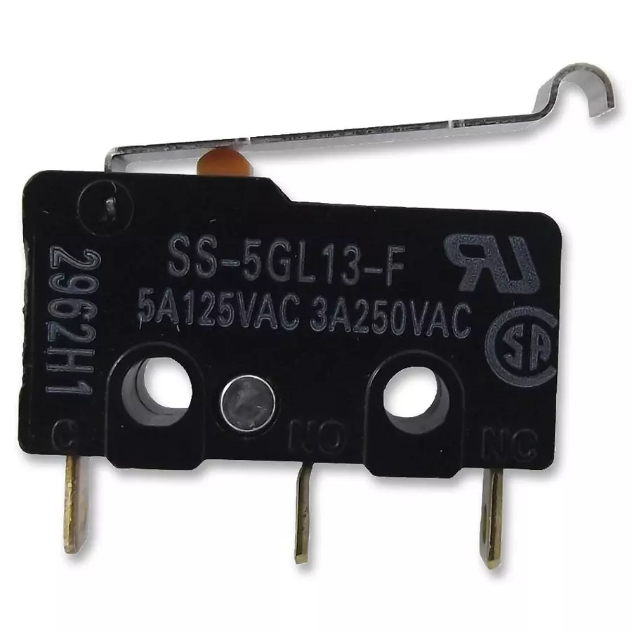 OMRON ELECTRONIC COMPONENTS MICROSWITCH, 5A, SIM ROLLER, SPDT, SS-5GL13-F