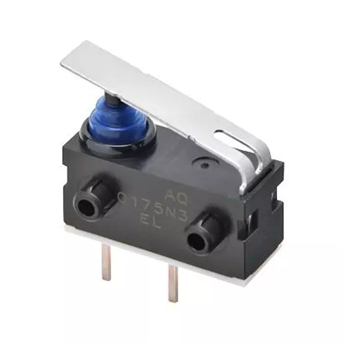 OMRON ELECTRONIC COMPONENTS MICROSWITCH, LEVER, SPST-NO, 0.1A, 12VDC, D2AW-A063D R