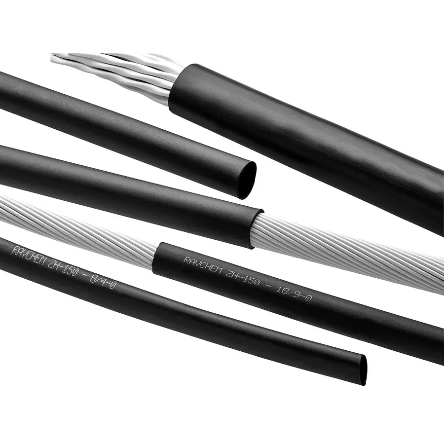 RAYCHEM - TE CONNECTIVITY HEAT-SHRINK TUBING, 2:1, 8MM, BLACK, ZH150-8/4-0-10M (Pack of 10 Pcs)