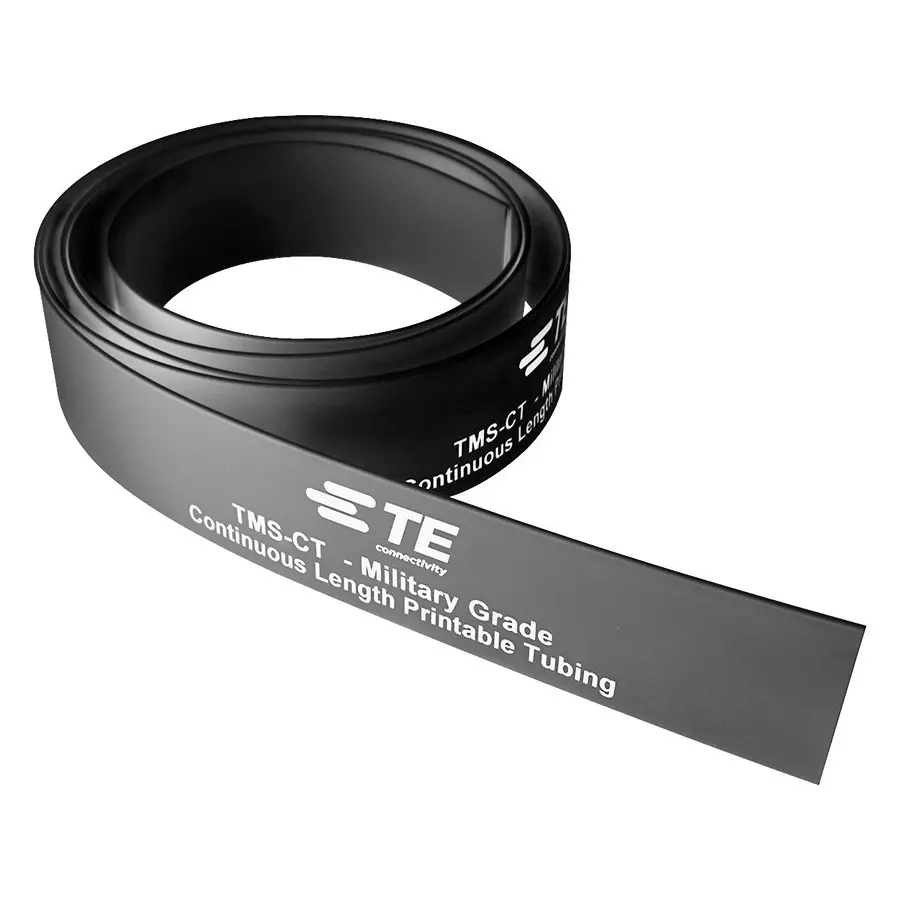 RAYCHEM - TE CONNECTIVITY HEAT SHRINK TUBING, BLACK, 6.4MM, 50M, TMS-CT-50M-1/4-OUT-0 (Pack of 50 Pcs)