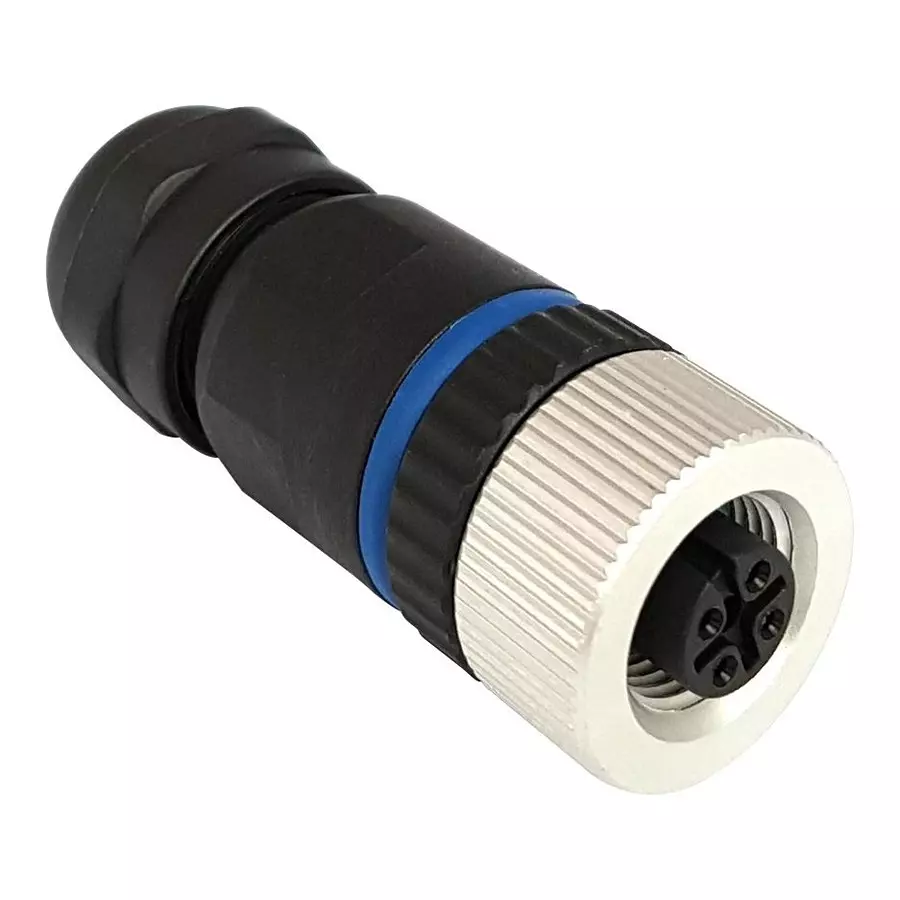 BULGIN LIMITED SENSOR CONN, M12, RCPT, 8POS, CABLE, PXPPAM12FBF08ASTPG9