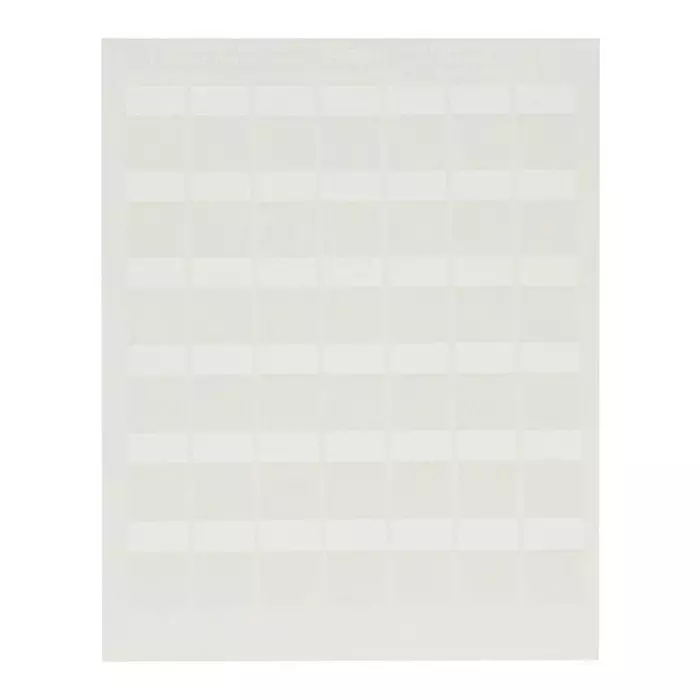 PANDUIT Adhesive Wire Markers WIRE MARKER, PET, 25.4MM X 38.1MM, WHT, S100X150YAJ (Pack of 2500)