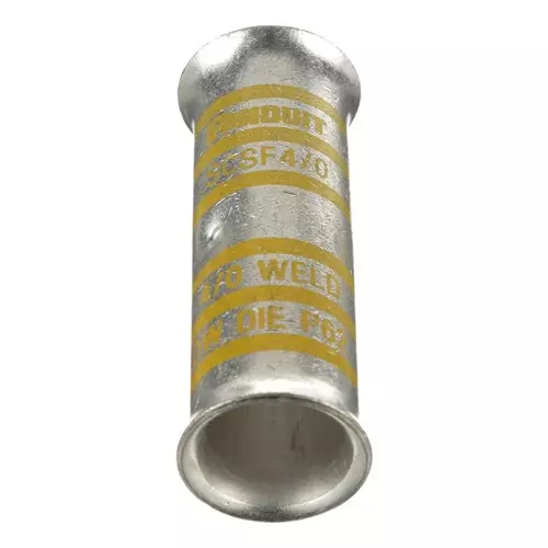 PANDUIT Butt Splices TERMINAL, BUTT SPLICE, 4/0AWG, UNINSUL, SCSF4/0-X
