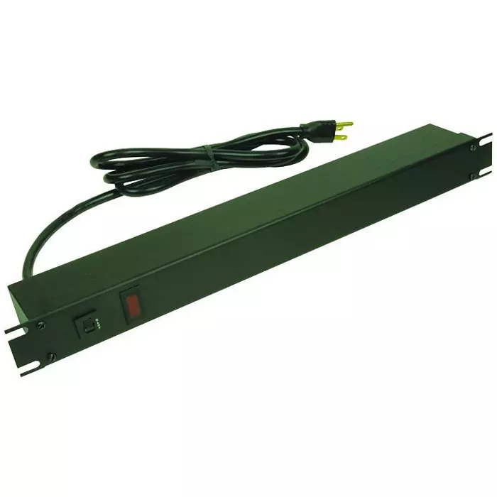 HAMMOND Power Distribution Strips OUTLET STRIP, RACK MOUNT, 6, 15A, 6FT, 1583T6A1BK