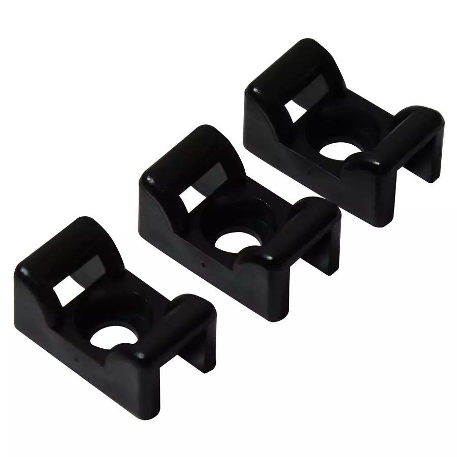 HELLERMANNTYTON Base, Cable Tie Mount, Pk100, 151-24660 (Pack of 100)