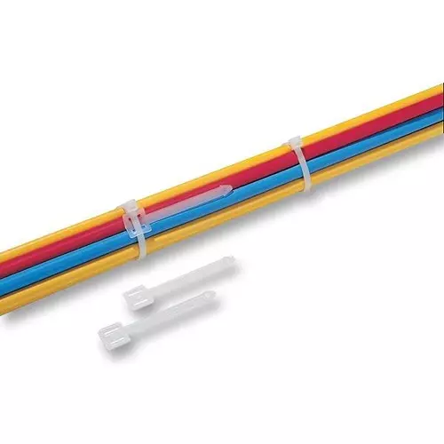 HELLERMANNTYTON Wire Marker, Tie-On Plate, 63X9 mm, Pk100, 151-41219 (Pack of 100)