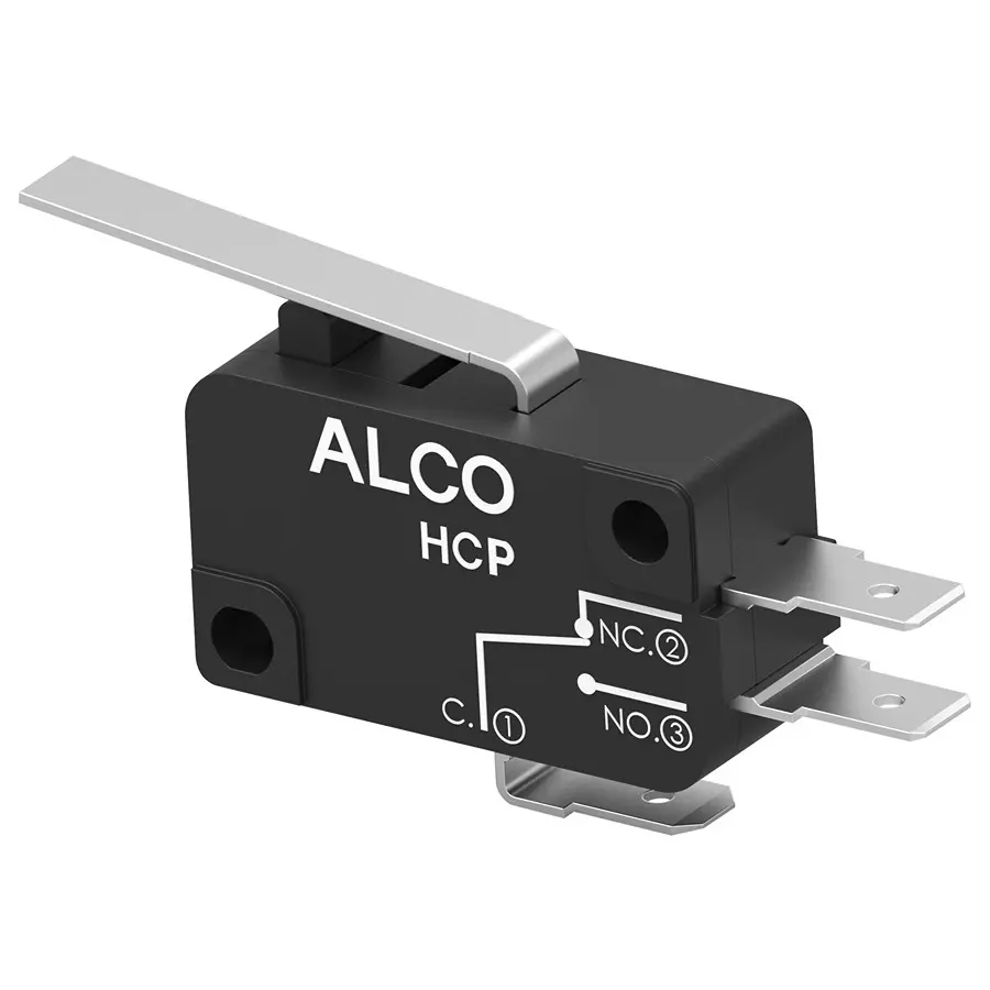 ALCOSWITCH - TE CONNECTIVITY Microswitch, Spdt, 10A, 250Vac, HCP10DTD2S04.