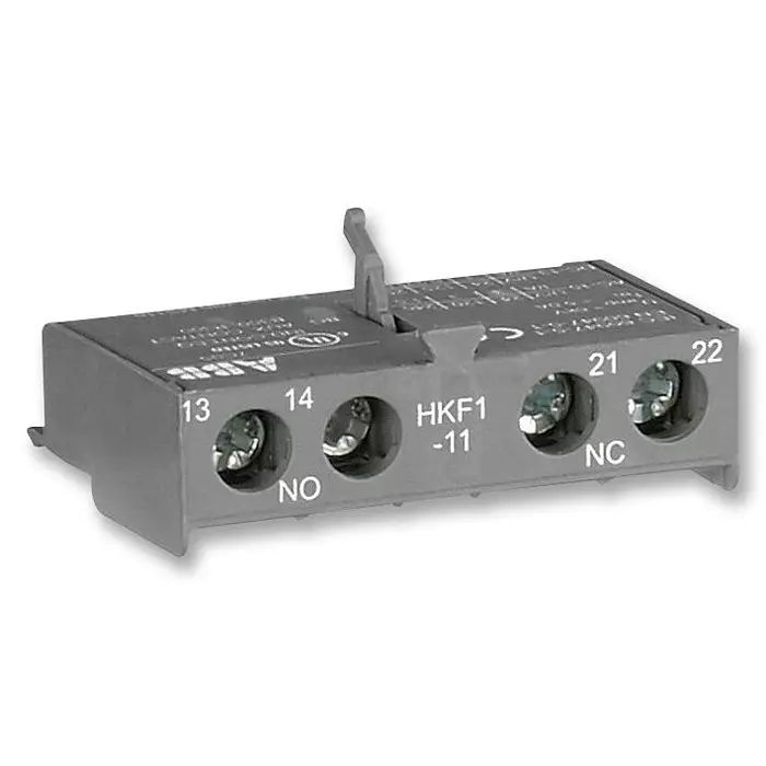 ABB Contact Block,Aux,Frnt,1No1Nc, HKF1-11