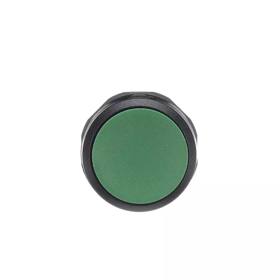 ABB Compact P/Btn Greenmomen Flush Blk Bezel, 1SFA619100R1072
