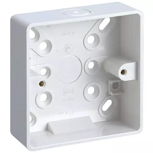 Honeywell Box, 1Gang, Pvc, 32 mm, Surface Mount, K2181 WHI