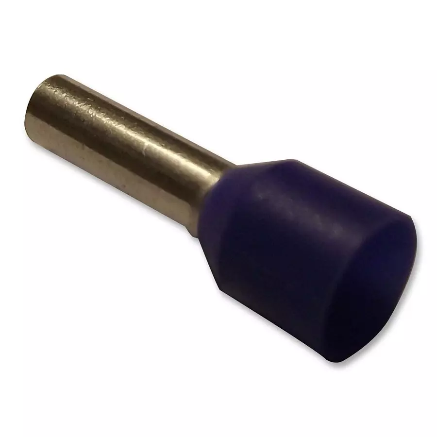 JST (JAPAN SOLDERLESS TERMINALS) Ferrule, Insulated, De, 2.5 mmsq., Pk100, GWE2.5-8 (Pack of 100)