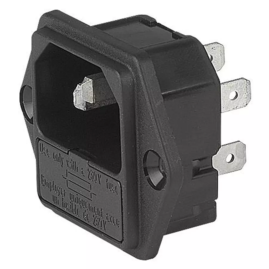 SCHURTER Inlet, Iec, C14, 6200, 10A, 6200.2100