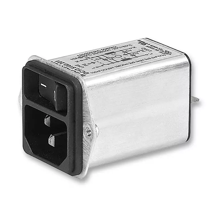 SCHURTER Inlet Filter, Iec, Screw, 2Pole, 10A, DC12.5102.201