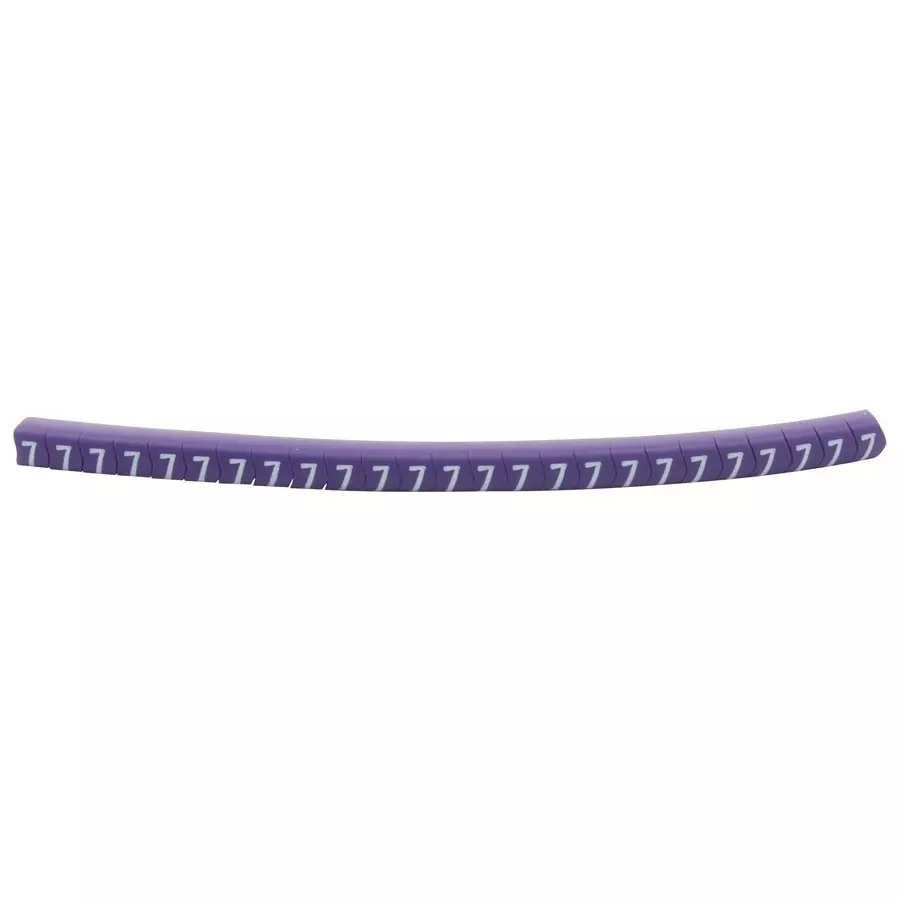 HELLERMANNTYTON Cable Marker, Pre Printed, Pvc, Violet, 901-11007 (Pack of 250)