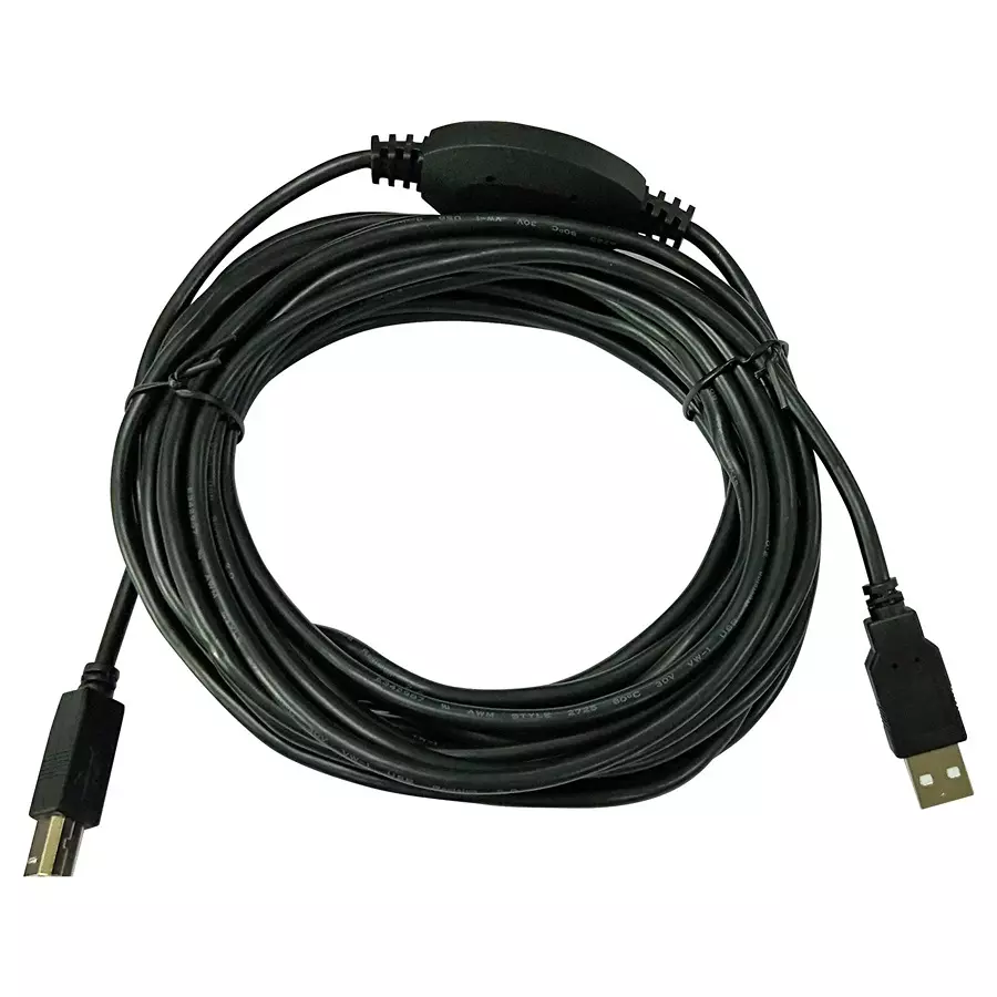 Multicomp USB CABLE, 2.0 PLUG A-B, 25FT, BLACK, MC002733