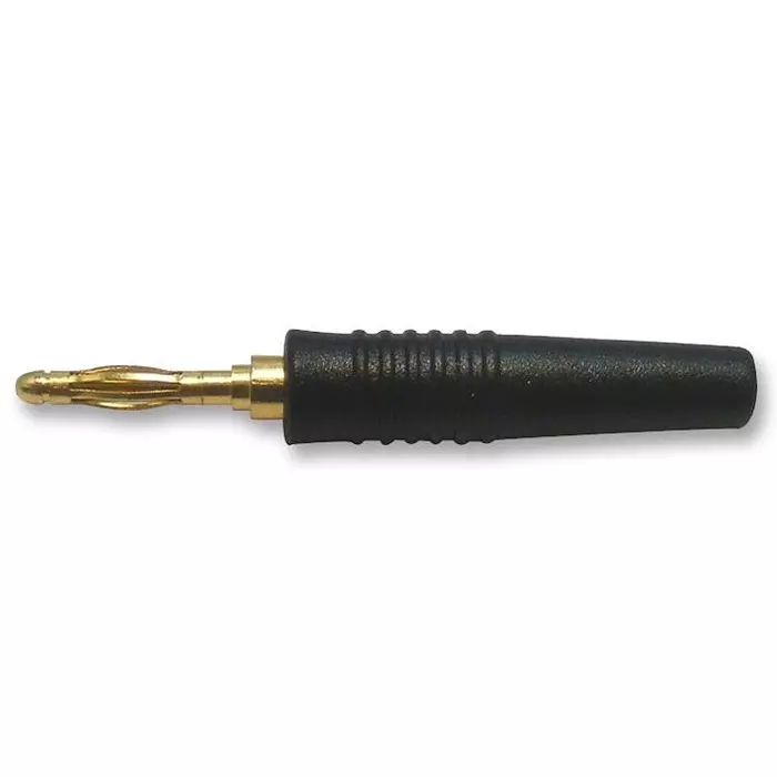 Multicomp BANANA PLUG, 10A, 2MM, FREE, BLACK, 25.205.2