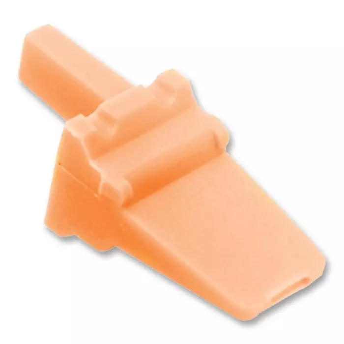 AMPHENOL SINE/TUCHEL WEDGELOCK, 4 WAY, ORANGE, THERMOPLASTIC, AWM-4P (Pack of 100 Pcs)