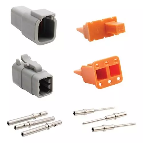 AMPHENOL SINE/TUCHEL KIT, PLUG & RCPT CONN/WEDGELOCK/CONTACT, ATM6PS-CKIT