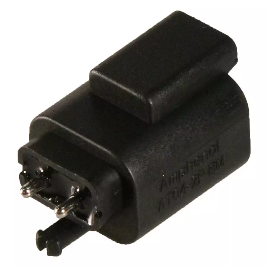 AMPHENOL SINE/TUCHEL RECTANGULAR CONN, RCPT, 2POS, PCB, BLK, AT04-2P-BM04