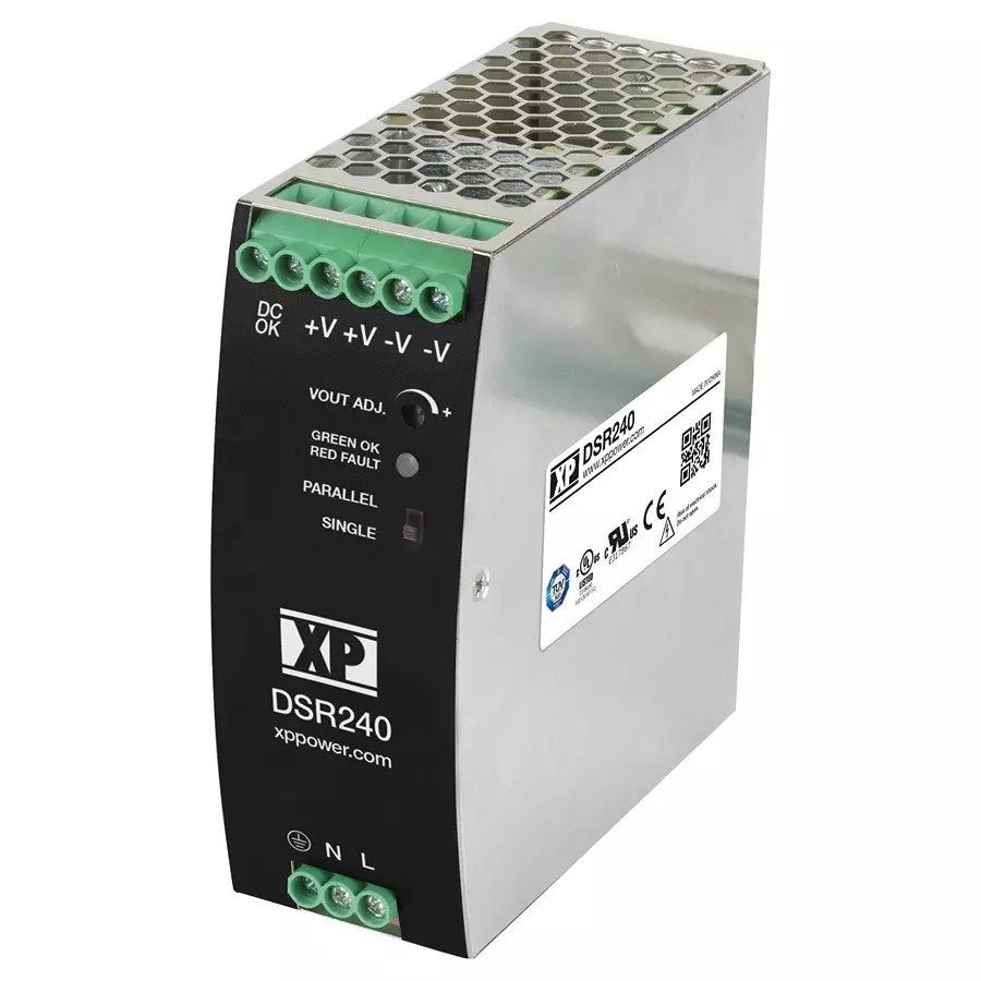 XP POWER POWER SUPPLY, AC-DC, 48V, 5A, DSR240PS48
