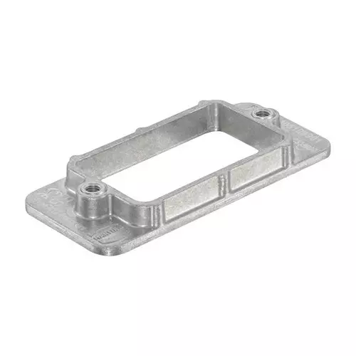 Harting Other Connector Accessories MOUNTING FRAME, SIZE 10B, ALUM, 09405109901