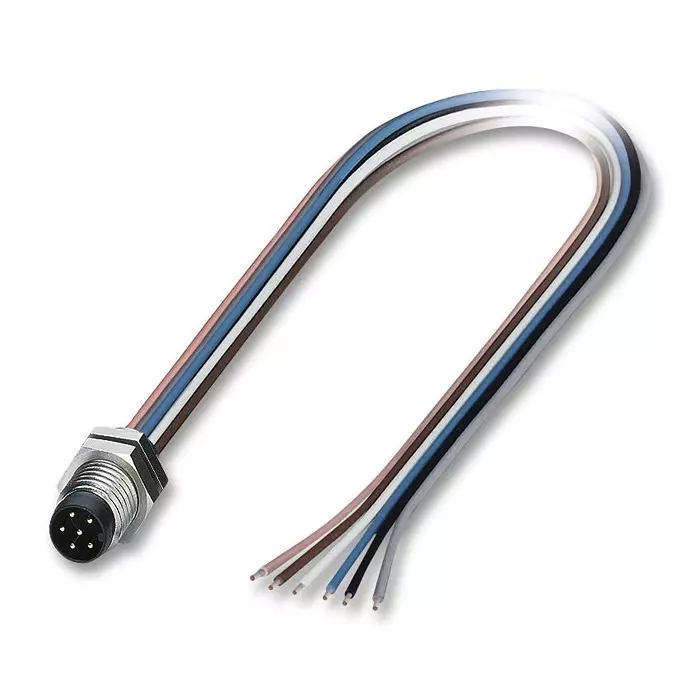 Phoenix Contact Sensor Cable Assemblies SENSOR CORD, 6P, M8 PLUG-FREE END, 0.5M, 1453494