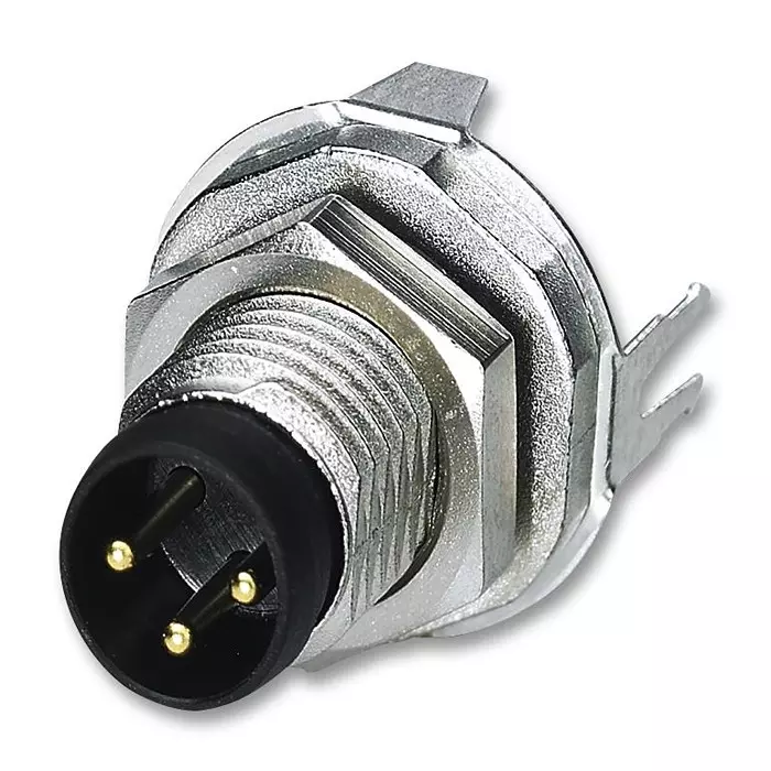 Phoenix Contact Sensor Connectors SENSOR CONNECTOR, M8, PLUG, 3P, PANEL, 1455997