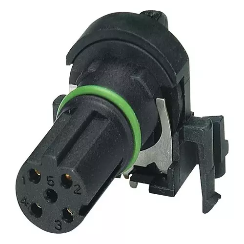 Phoenix Contact Sensor Connectors SENSOR CONNECTOR, M12, RCPT, 4POS, PCB, 1432457