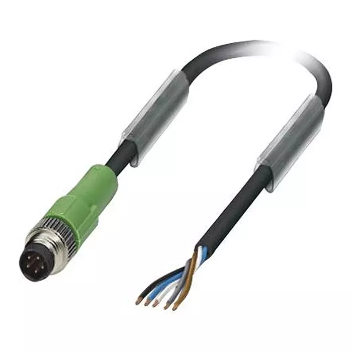 Phoenix Contact Sensor Cable Assemblies SENSOR CORD, 5P, M8 PLUG-FREE END, 1.5M, 1404461