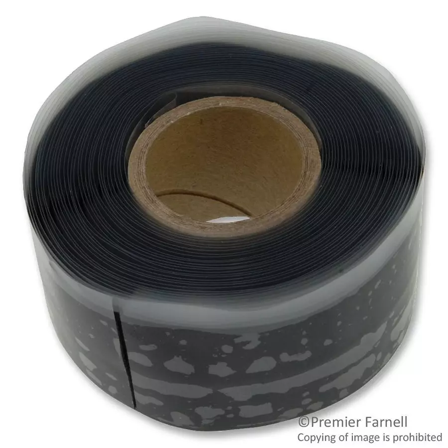AMP - TE CONNECTIVITY TAPE SILICONE FUSION SELF BOND, BLACK/WHITE, 1INX15FT, 1-608036-4