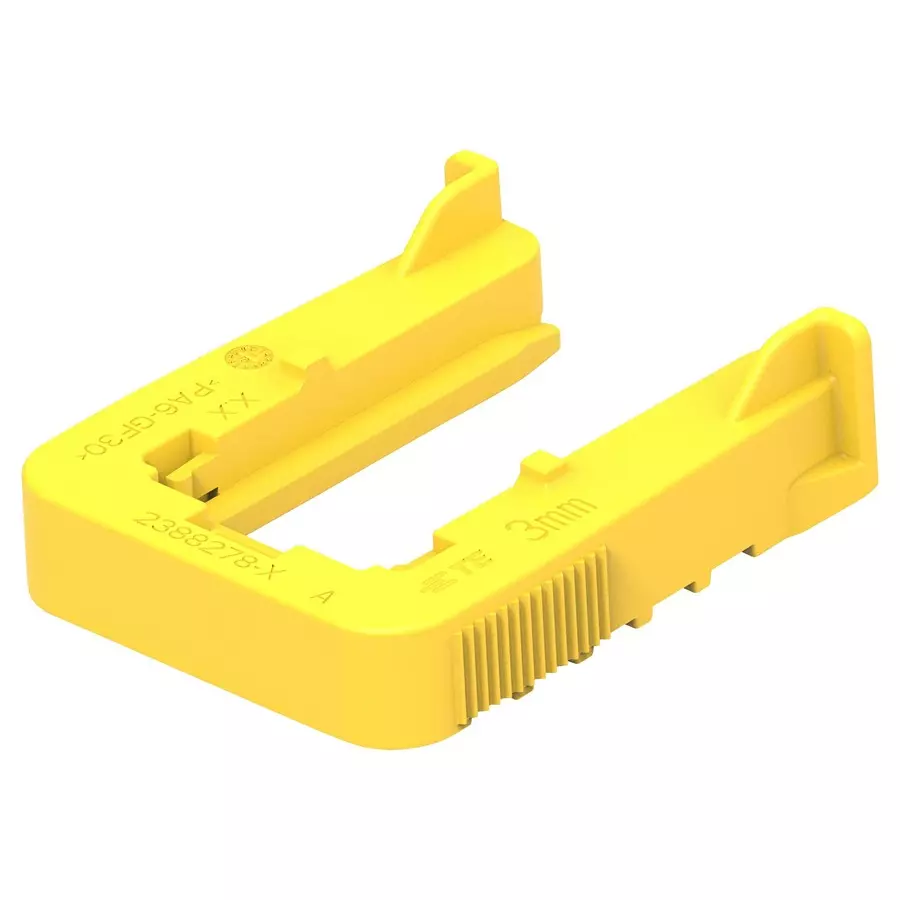 AMP - TE CONNECTIVITY SLIDE, PA6 GF30, YELLOW, 2388278-5.