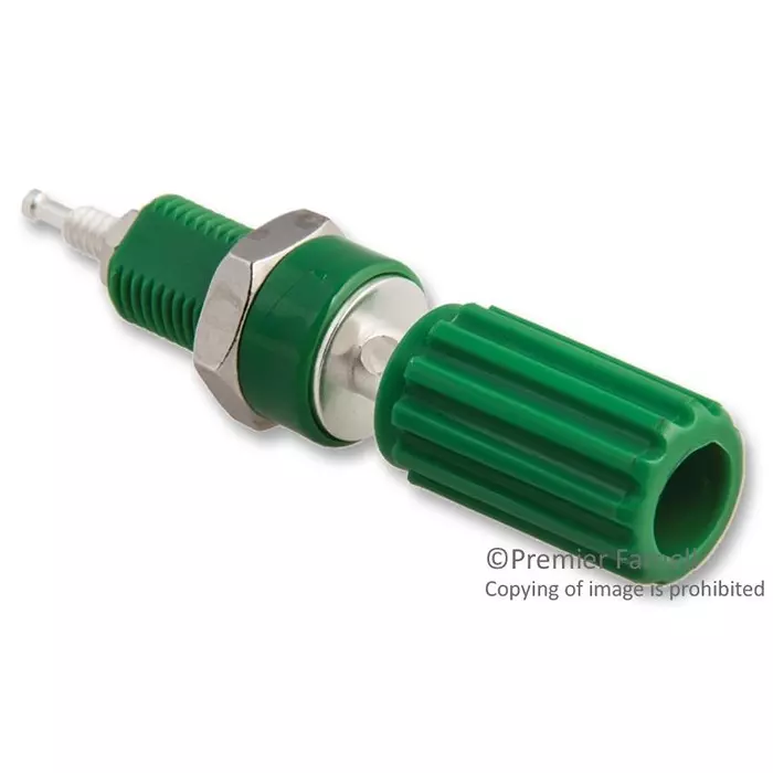 JOHNSON BINDING POST, 15A, #4-40, STUD, GREEN, 111-0104-001